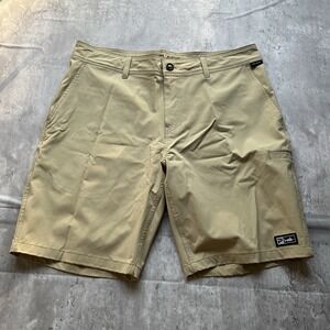 Pelagic Shorts Mens 36 Beige Socorro Walk Cargo Fishing Outdoor Surf Beach